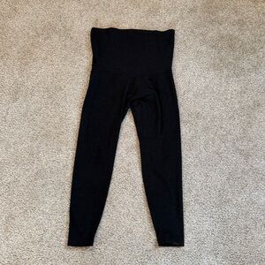 Black beyond the bump spacedye High-Waisted Leggings